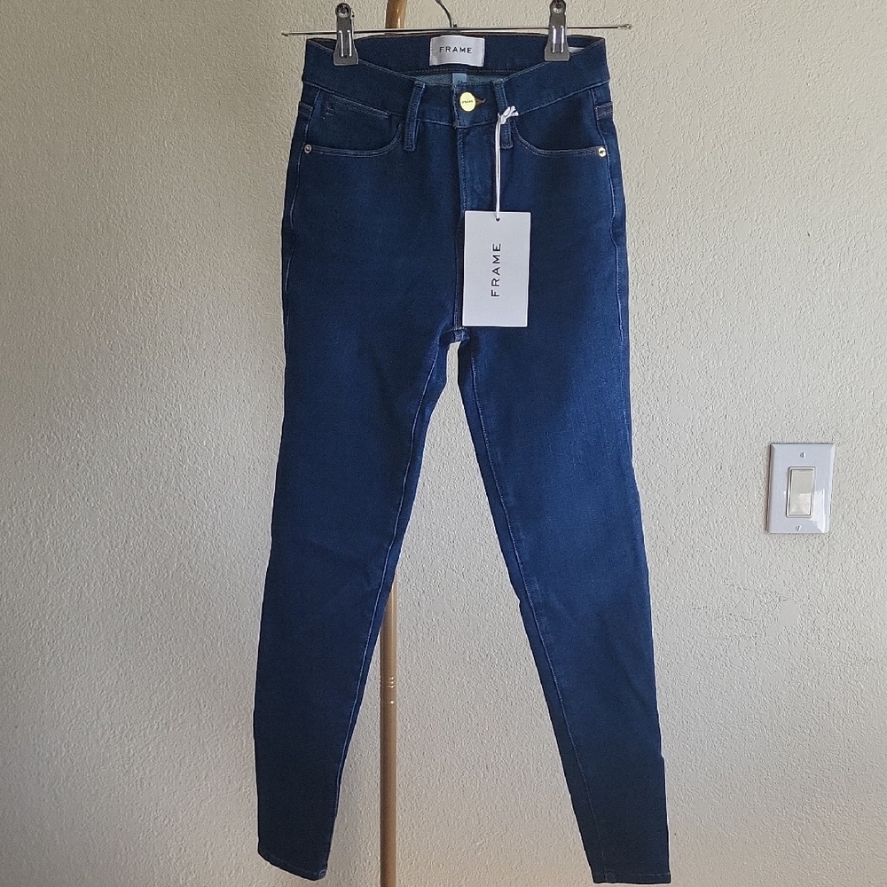 Frame Denim Women's Blue Jeans 24HR‎ Skinny Fit SZ24